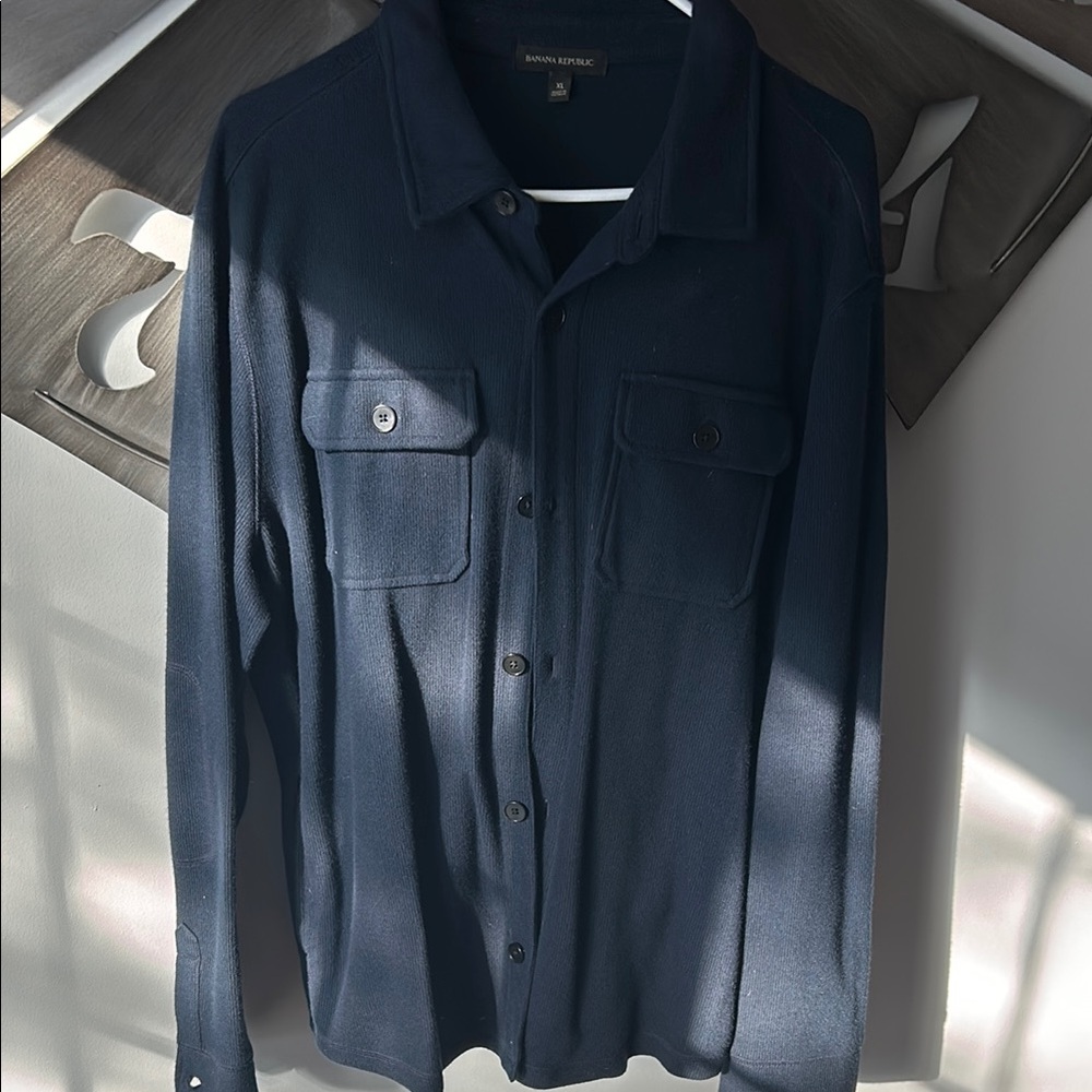 Banana Republic Blue Sweatshirt with Smooth Fabric